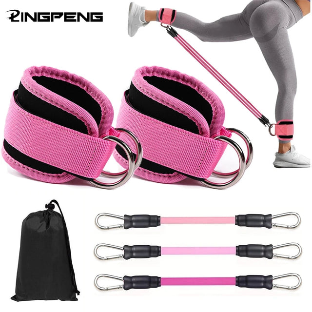Resistance Band Ankle Strap Set