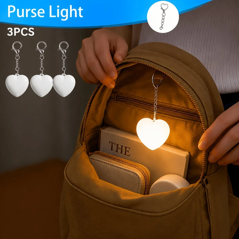 3 pcs USB Rechargeable Handbag Light